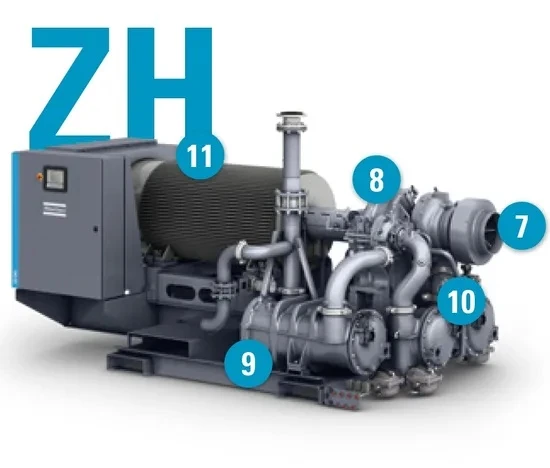 Atlas Copco Air Compressor Air Cooler Aftercooler Heat Exchanger For Zh2250 suppliers